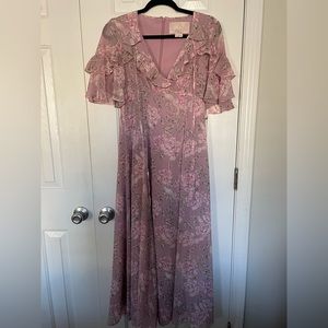 Gal Meets Glam pink floral maxi